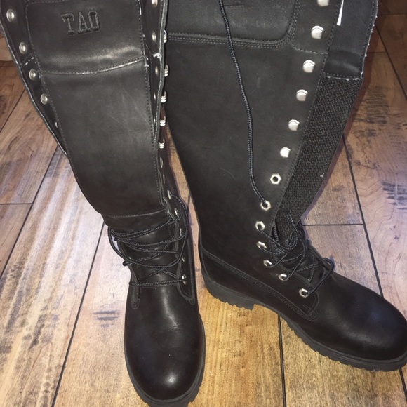 Black Timberland Stiefel Damen 14 Inch Timberland Black Leather Boots